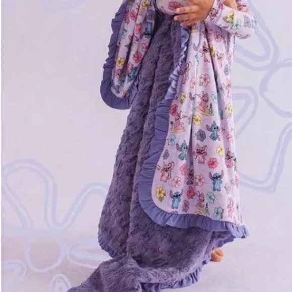 Posh peanut tropical angel luxette ruffled Minky